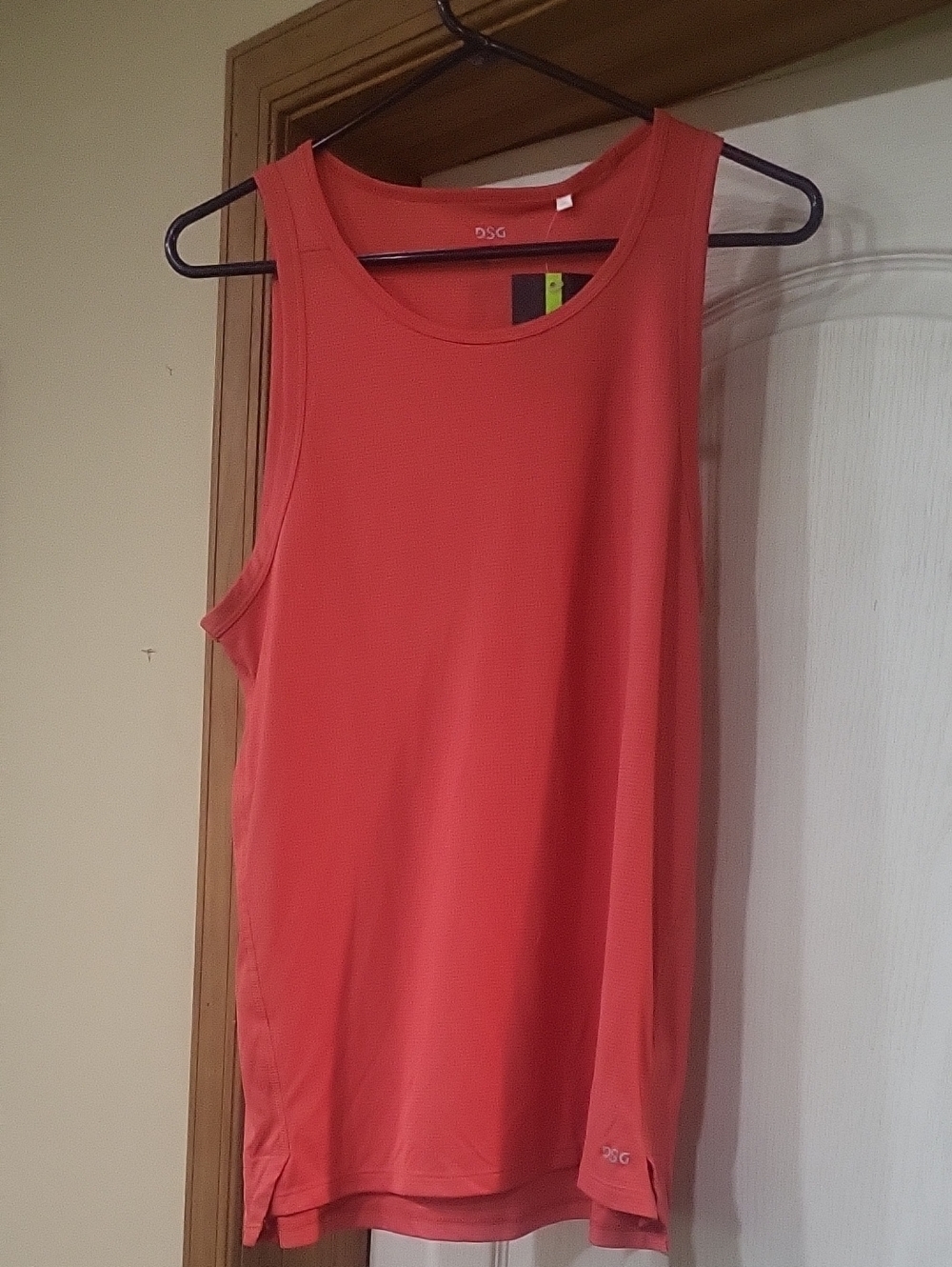 DSG Coral-Orange Athletic Tank Top